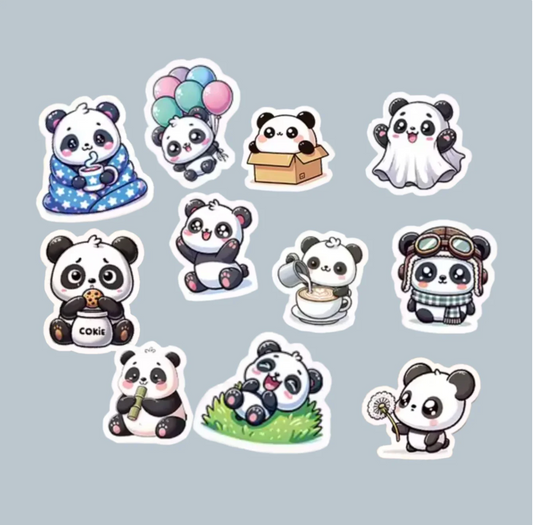 Set de Stickers “Pookie” el Panda – Edición Limitada